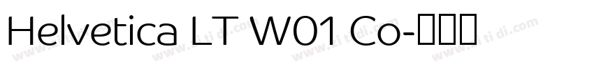Helvetica LT W01 Co字体转换